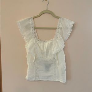 White lace tank top